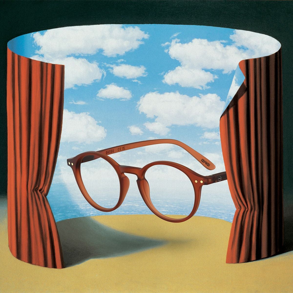 IZIPIZI×MAGRITTE】READING #DHeavy Red | IZIPIZI ONLINE STORE