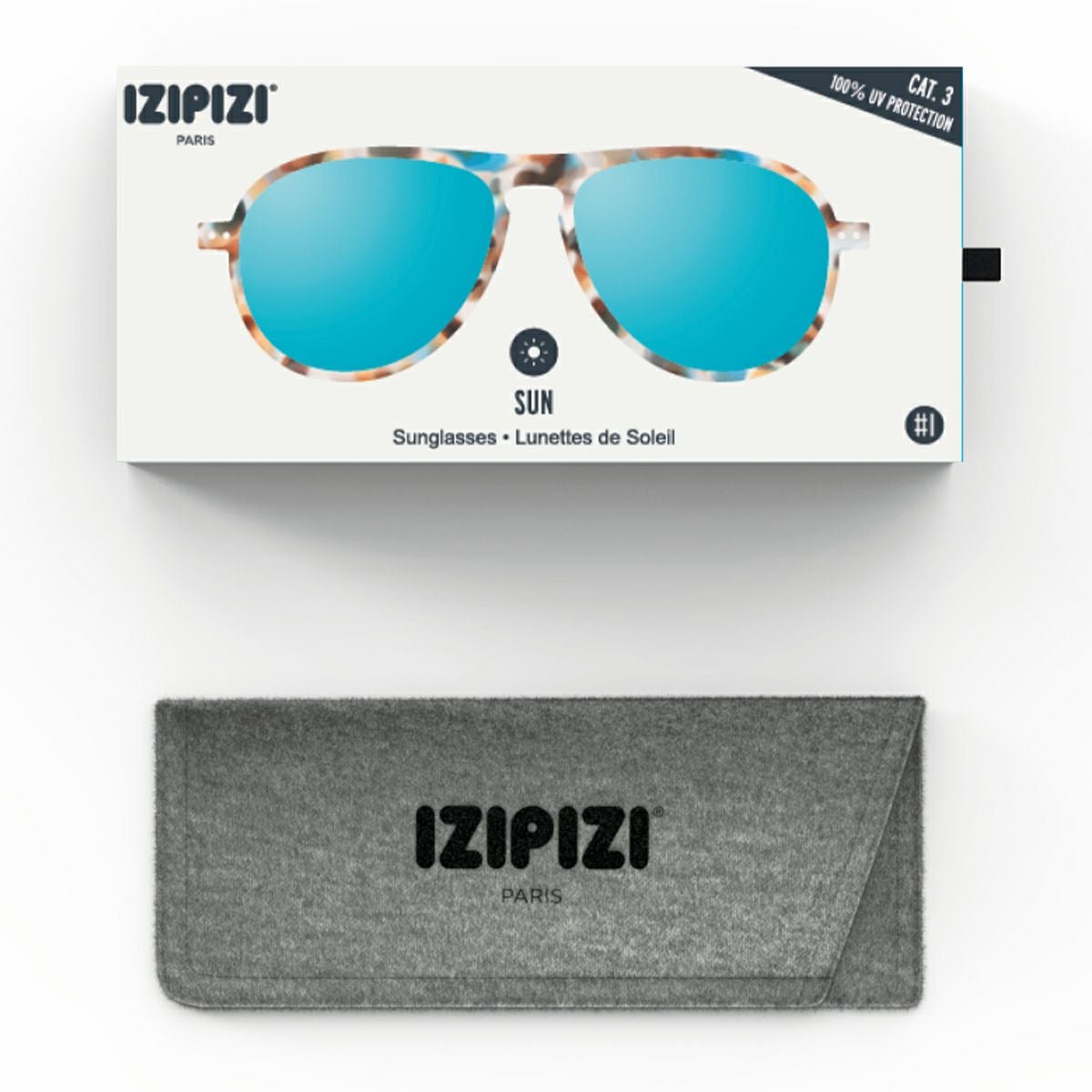 SUN #IBlue Tortoise(Mirror Lenses)