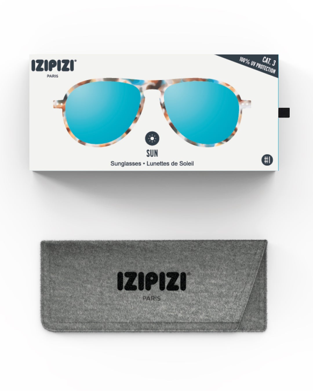 SUN #IBlue Tortoise(Mirror Lenses)