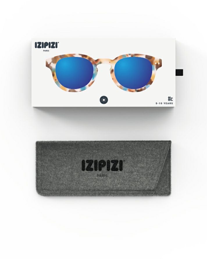 JUNIOR SUN#ｃblue tortoise(mirror lenses)