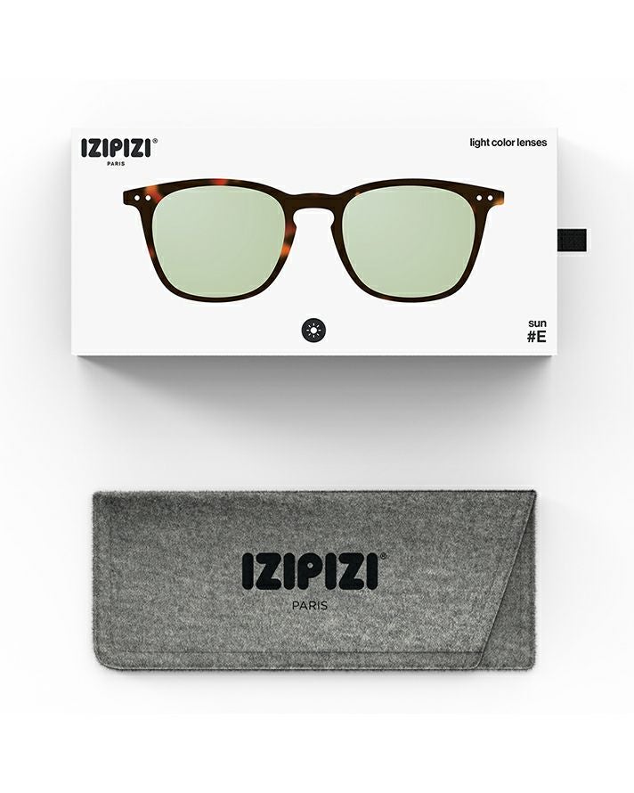 SUN LIGHTCOLOR #ETortoise(Light green lenses)