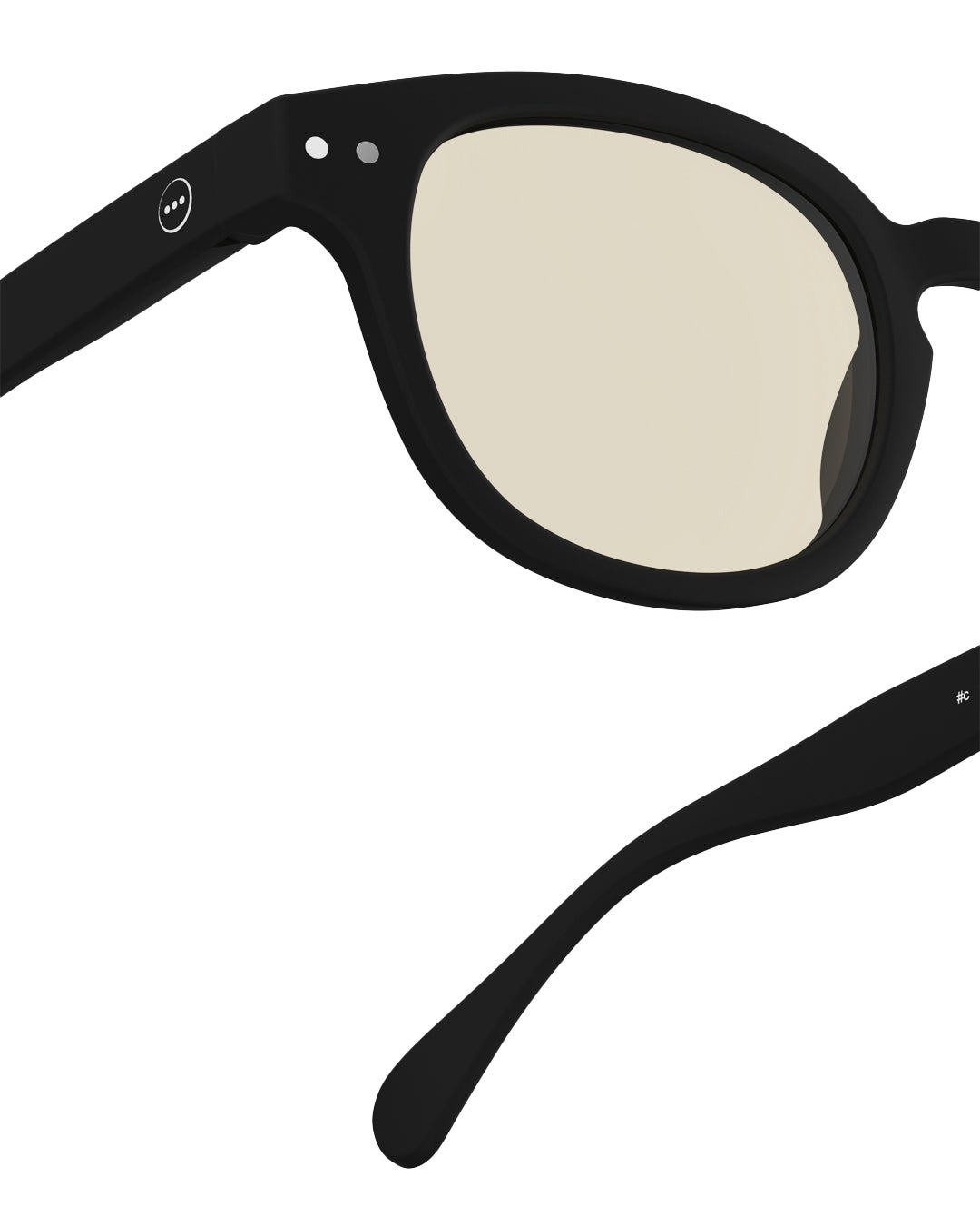SUN LIGHTCOLOR #CBlack(Brown lenses)